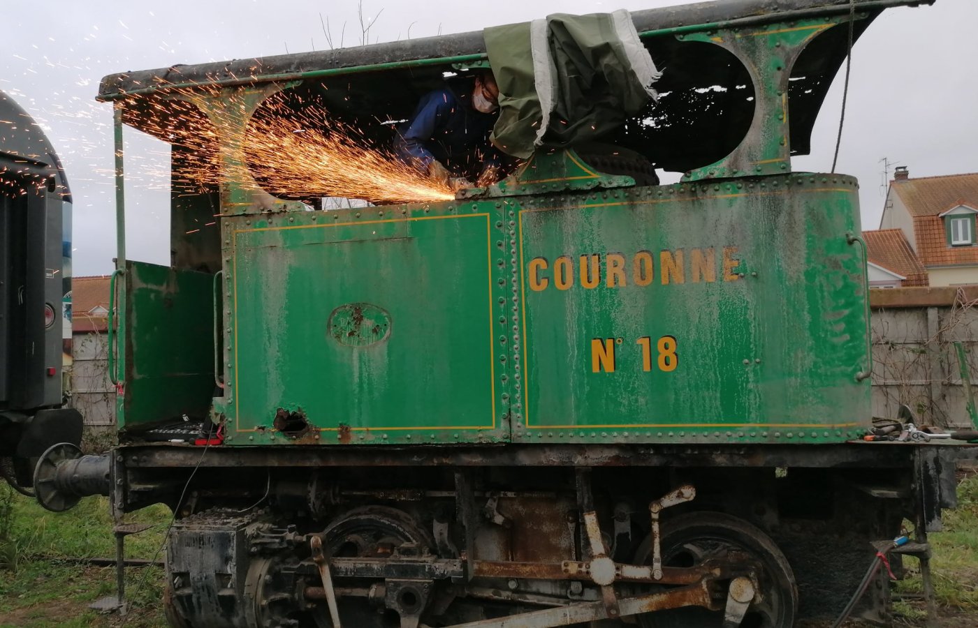 Cockerill n° 3157 – Locomotive à vapeur à chaudière verticale